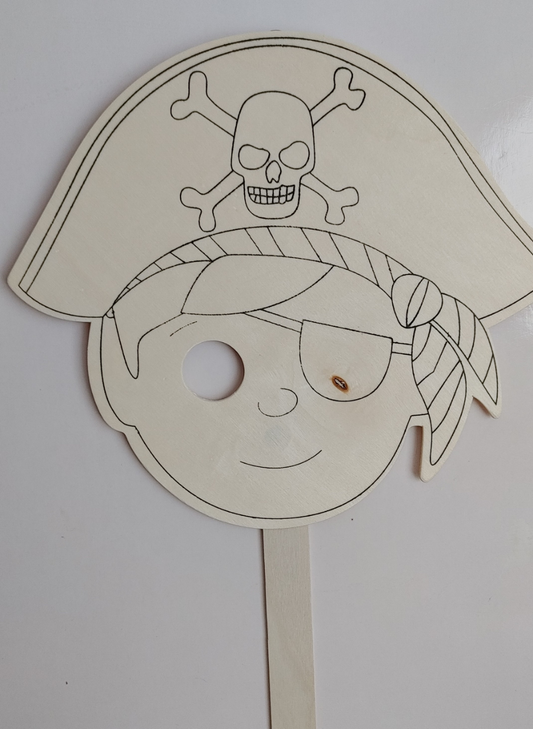 Wooden Pirate Mask