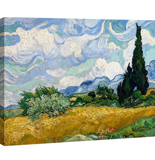 Wheat Field with Cypresses by Van Gogh Famous
